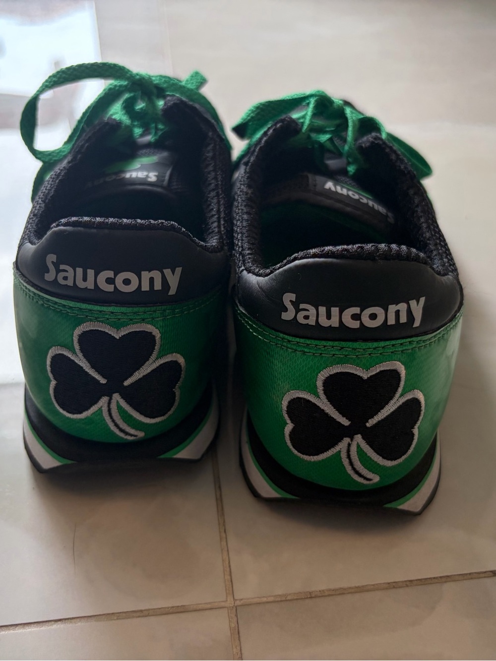 Saucony Green Clover Retro Sneaker Irish - rare